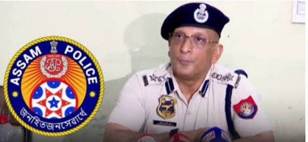 Guwahati Deputy Commissioner of Police (Traffic) Jayanta Sarathi Bora Addressing a Press Conference.