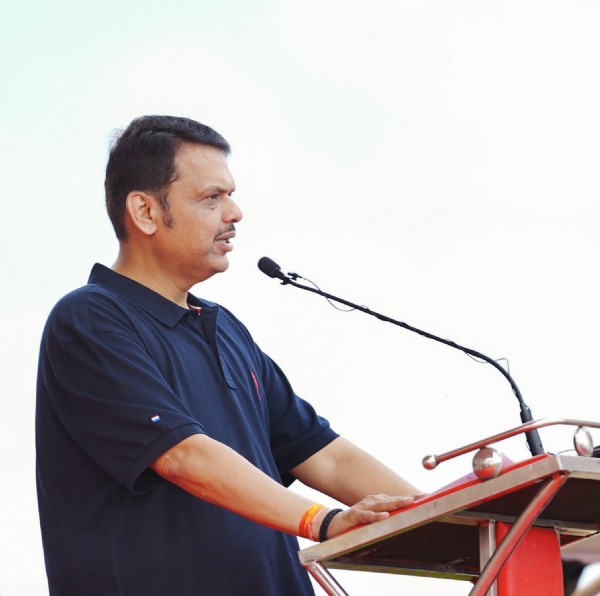 Chief Minister Devendra Fadnavis while addressing the gathering