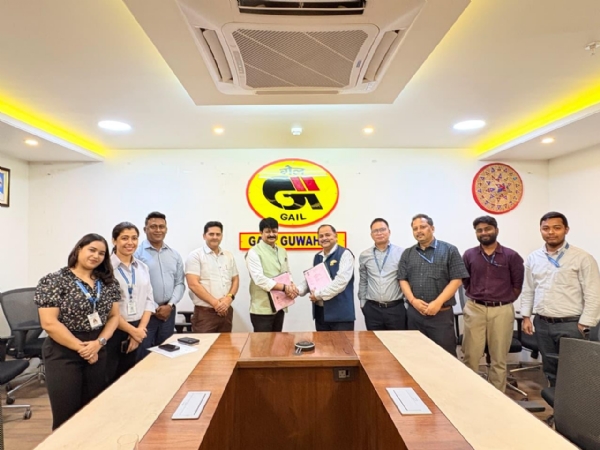 NEGDCL Chief Executive Officer Manuj Kumar Baruah on Tuesday on signing up the Gas Sale Agreement (GSA) with GAIL (India) Limited.