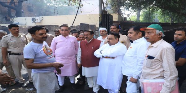BJP Will Extend Every Possible Assistance to Victims of Valmiki Basti Fire: Harsh Malhotra