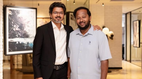 Vijay with Jagadish Palanisamy