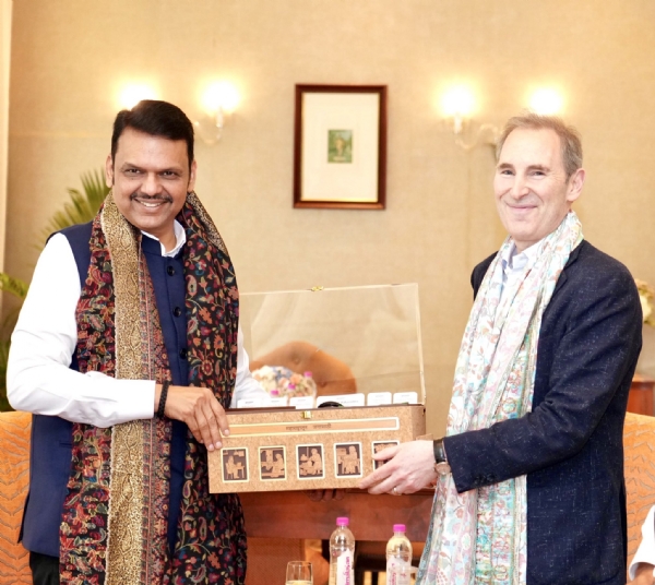 Chief Minister Devendra Fadnavis and Amazon CEO Andy Jassy met in Mumbai
