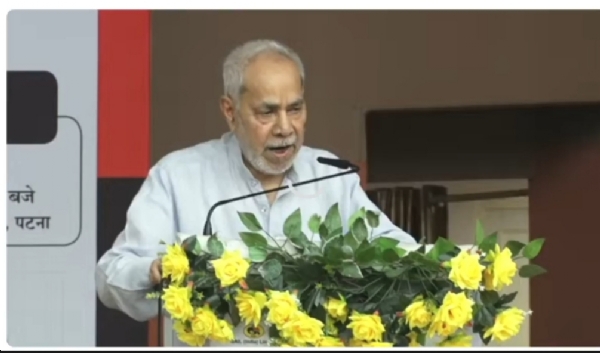 Senior journalist and Chairman of the Indira Gandhi National Centre for the Arts, Ram Bahadur Rai, addressing the gathering. Senior journalist and Chairman of the Indira Gandhi National Centre for the Arts, Ram Bahadur Rai, addressing the gathering.
