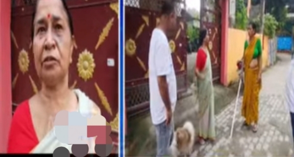 रंगिया में पिस्तौल दिखाकर महिला से सोने की चेन छीने जाने से संबंधित तस्वीर।