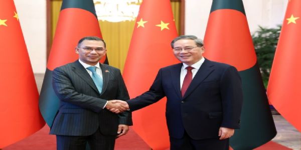 Li Qiang and Tarique Rahman Agree to Strengthen China-Bangladesh Relations