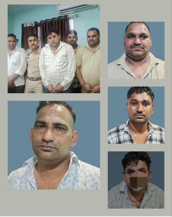 Image of the Six Arrested Inter-State Dacoits in Guwahati.