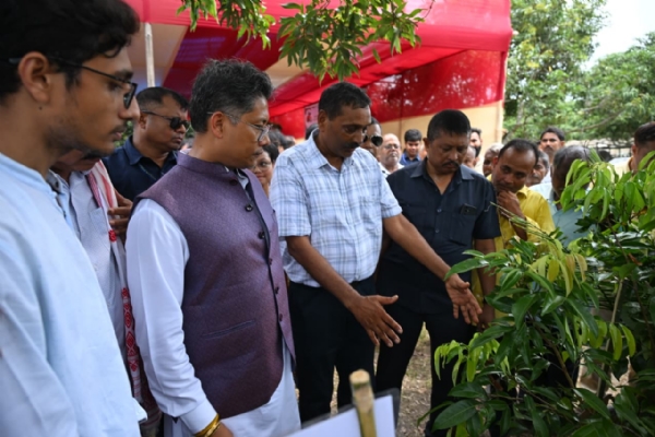 Minister Pijush Visits Tezpurs Famous Litchi Orchards, Interacting with Farmers