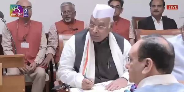 Congress Chief Mallikarjun Kharge Sworn In for Second Rajya Sabha Term from Karnataka