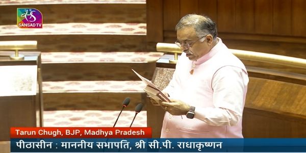 Eight Members, Including Mallikarjun Kharge and Tarun Chugh, Sworn In to Rajya Sabha