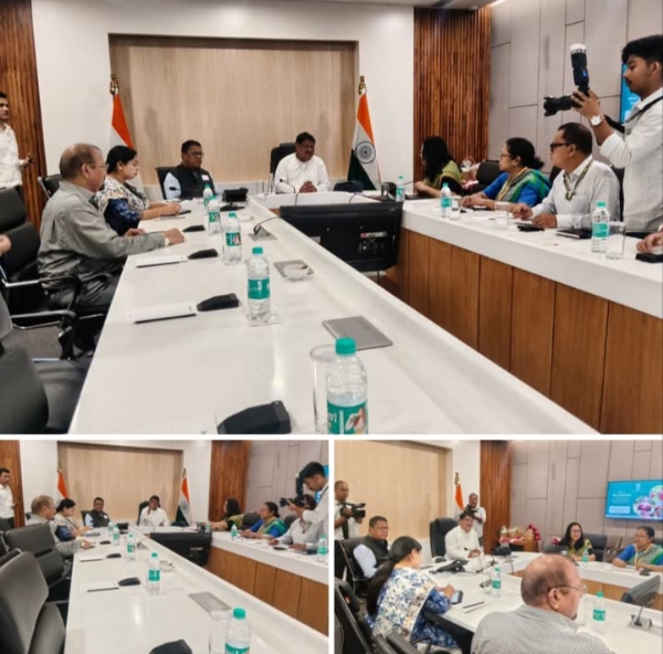 Images of the Union Tribal Affairs Ministry Holding Review Meeting in Guwahati