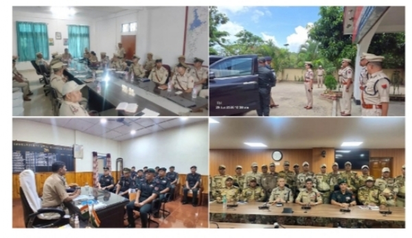 DGP Reviewing Security Preparedness in Manipur.