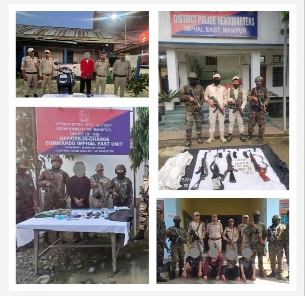 Images Related to the Manipur Police operations.