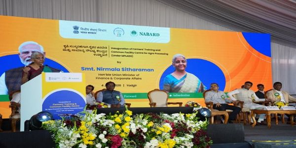 Sitharaman Inaugurates Women-Run Groundnut Processing Unit in Karnataka’s Yadgir District
