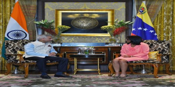 S.Jaishankar Meets Venezuela’s Acting President Delcy Rodríguez in New Delhi