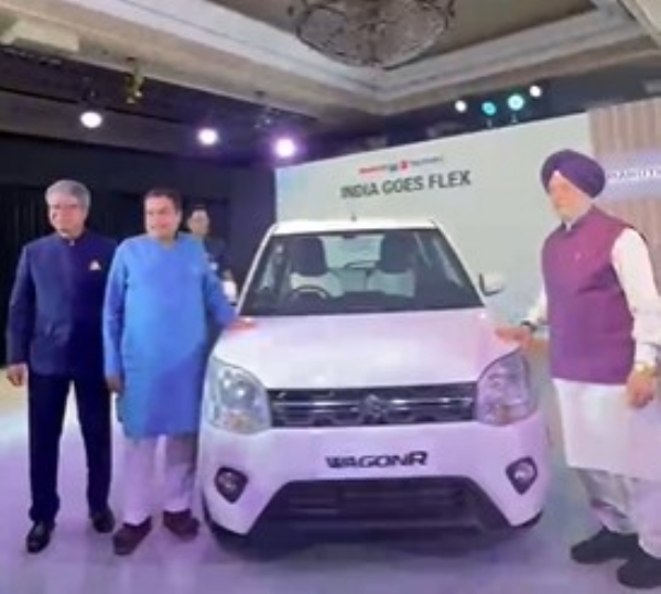 Nitin Gadkari and Hardeep Singh Puri