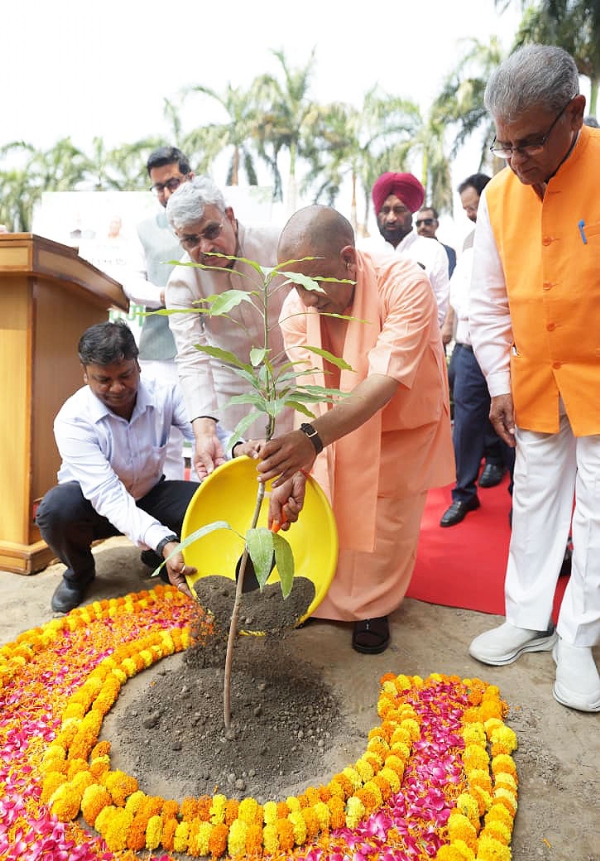 Uttar Pradesh Chief Minister Yogi Adityanath celebrates World Environment Day
