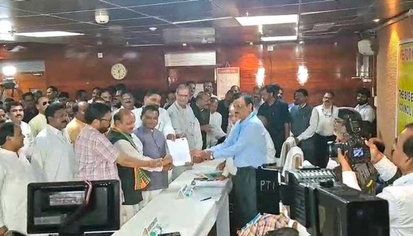 BJP Candidate Debashish Samantaray Files Nomination for Odisha Rajya Sabha By-Election