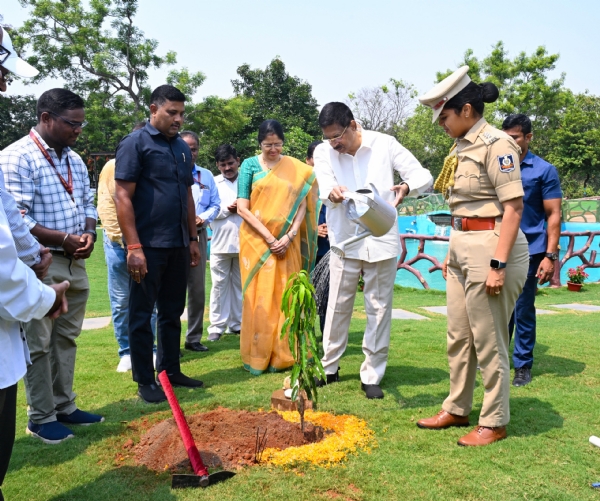 Governor Plants Sapling at Lok Bhavan on World Environment Day