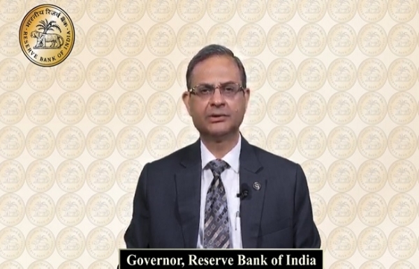 RBI Governor Sanjay Malhotra addresses the media following the Monetary Policy Review meeting.