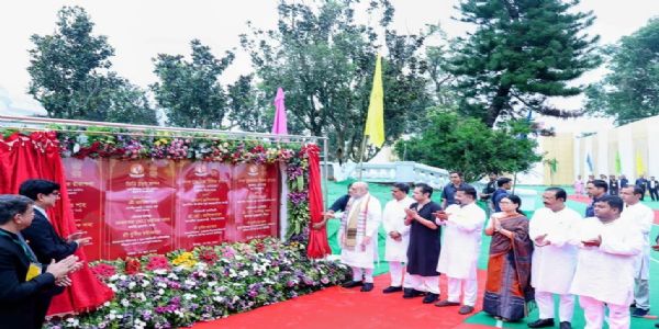 Amit Shah Taj Five-Star Heritage Hotel Foundation Stone Laid at Pushpabanta Palace
