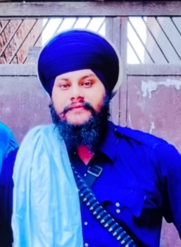 ਮ੍ਰਿਤਕ ਨਿਹੰਗ ਦੀਪਇੰਦਰ ਸਿੰਘ ਦੀ ਫੋਟੋ।