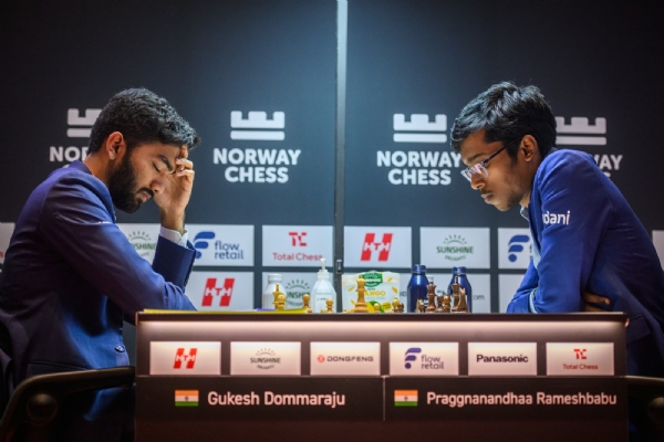 D Gukesh  and R Praggnanandhaa