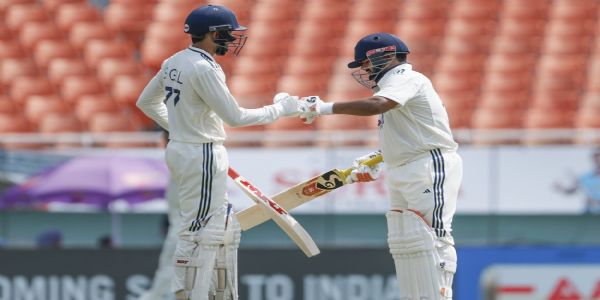 India Declare First Innings at 564/8 as Gill and Rahul Smash Centuries
