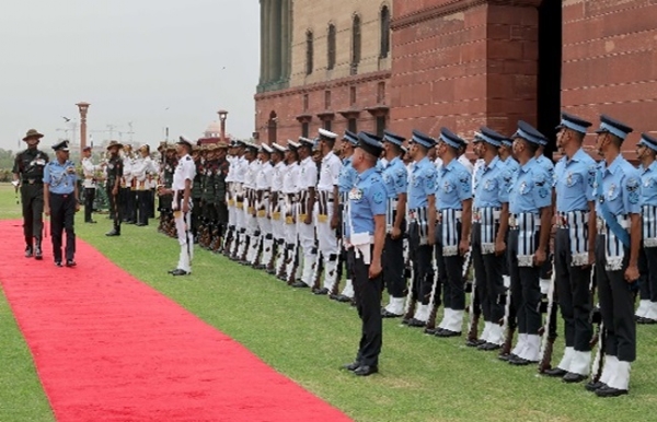 Air Marshal Ashutosh Dixit was accorded a Guard of Honour. Air Marshal Ashutosh Dixit was accorded a Guard of Honour.