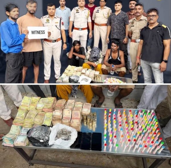 Image of the Three Arrested Drug Peddlers in Guwahati and Seized 156.77 Grams of Heroin.