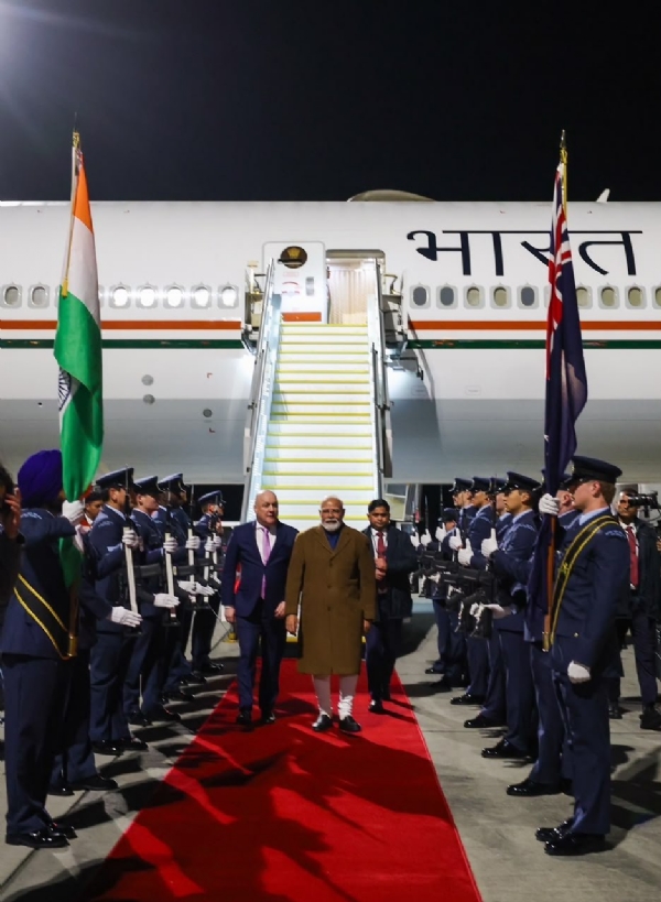 Prime Minister Modi Arrives in New Zealand