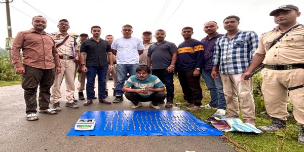 Cachar Police Seize 7 Kg Suspected Fake Gold, One Held