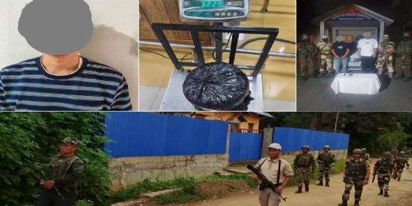 Drug Smuggler, Two Militant Cadres Arrested in Manipur; Ganja and Car Seized