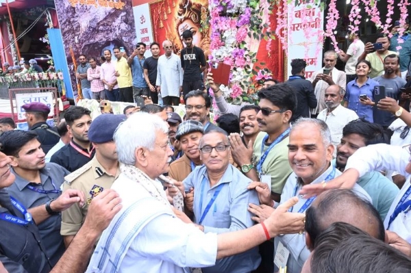 LG Manoj Sinha Reviews Arrangements For Pilgrims At Baltal Base Camp
