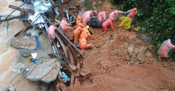 Bodies being retrieved