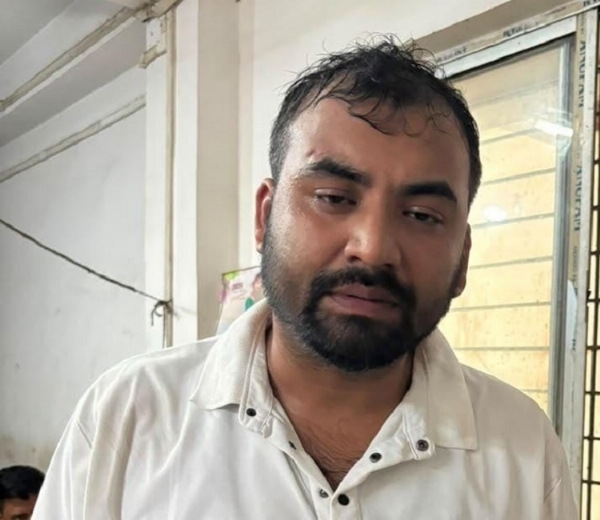 Image of the Man Arrested for Allegedly Assaulting Police in Guwahati. Image of the Man Arrested for Allegedly Assaulting Police in Guwahati.