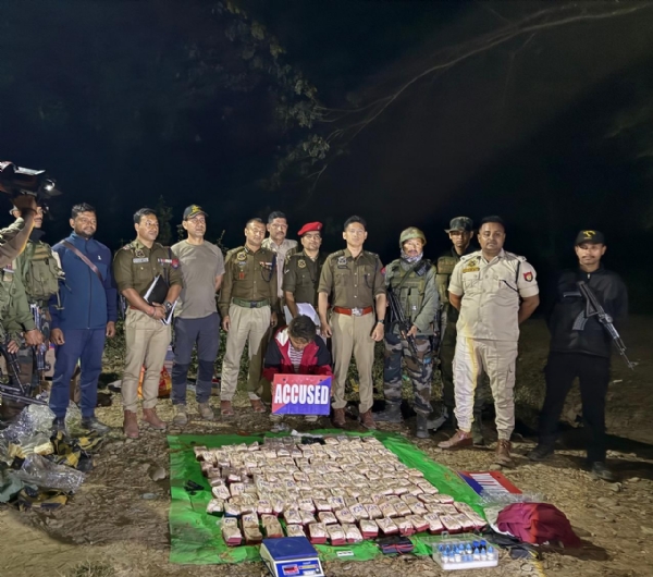 Image of the Seized narcotics.