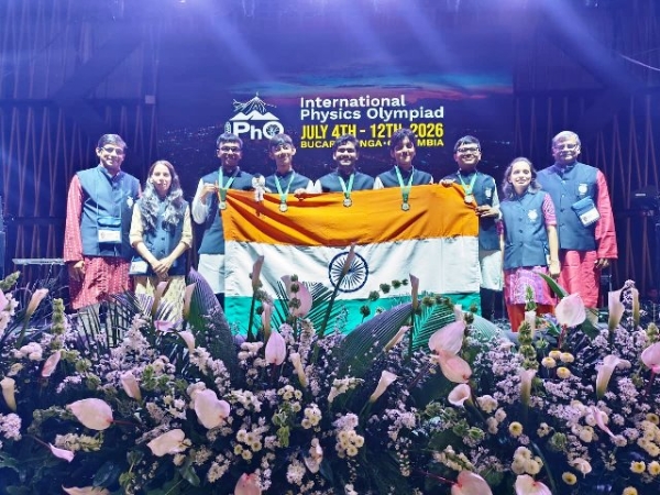 Indian contingent that won gold medals at the 56th International Physics Olympiad (IPhO) 2026 held in Bucaramanga, Colombia. Indian contingent that won gold medals at the 56th International Physics Olympiad (IPhO) 2026 held in Bucaramanga, Colombia.