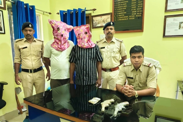 The arrested TMC leader at the police sation