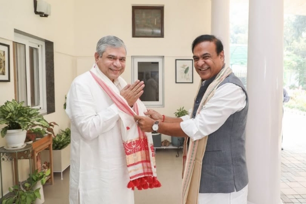 Assam CM Dr Himanta Biswa with Union Minister for Railways. Assam CM Dr Himanta Biswa with Union Minister for Railways.