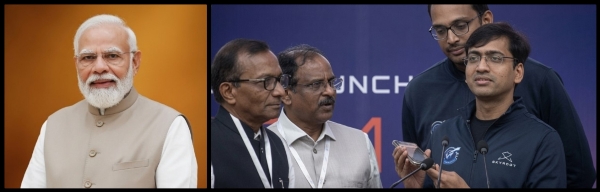 PM Modi Lauds Skyroot After Historic Private Rocket Launch PM Modi Lauds Skyroot After Historic Private Rocket Launch
