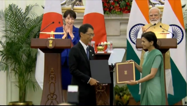 Prime Minister Narendra Modi and Japanese Prime Minister Sanae Takaichi Witness Exchange of MoUs Following Bilateral Talks in New Delhi