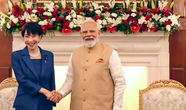 PM Narendra Modi and Japan PM Sanae Takaichi