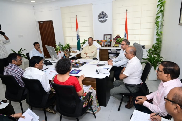 Deputy Chief Minister Shri Kanak Vardhan Singh Deo chairs a high-level review meeting to assess key developmental priorities and administrative progress. Deputy Chief Minister Shri Kanak Vardhan Singh Deo chairs a high-level review meeting to assess key developmental priorities and administrative progress.