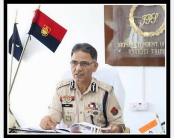 File photo: Tripura Director General of Police (DGP) Anurag Dhankhar. File photo: Tripura Director General of Police (DGP) Anurag Dhankhar.