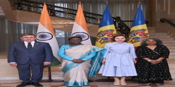 President Murmu Honoured at State Banquet in Moldova, Begins Two-Day Visit to North Macedonia