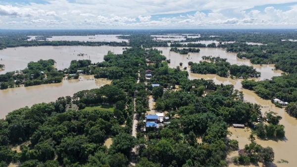 Image of the Assam Flood.