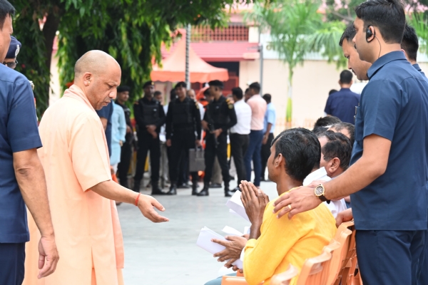 UP CM holds public darshan at the Gorakhnath temple on Friday