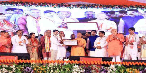 UP CM inaugurates 374 development projects worth Rs 1275 cr in Jalaun, announces Future Ready Industrial Township in 56k acre land