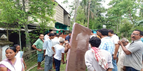 RSS, Seva Bharati Continue Rescue and Relief Operations in Flood-Hit Upper Assam