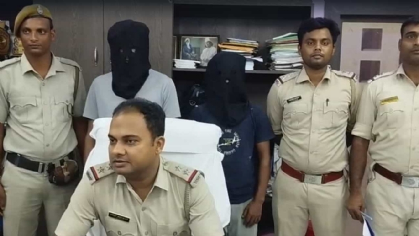 The police with the accused